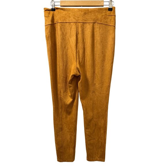 Bleu Womens Mustard Yellow Faux Suede High-Waisted Pants Size S. NWT - Picture 9 of 12